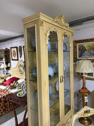 Vitrina Simar madera y cristal