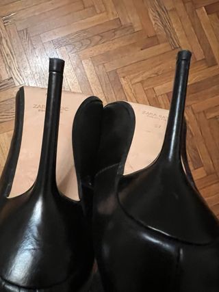 Scarpe tacco alto nere usate una volta