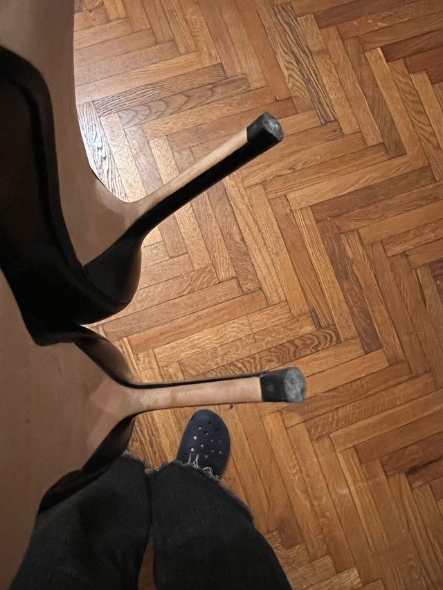 Scarpe tacco alto nere usate una volta