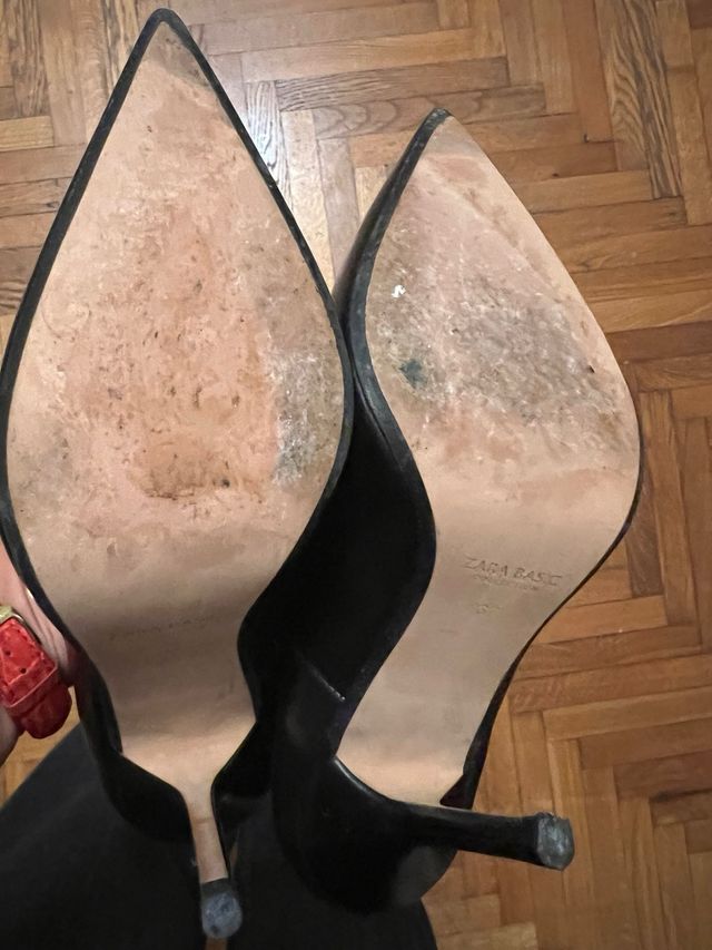 Scarpe tacco alto nere usate una volta