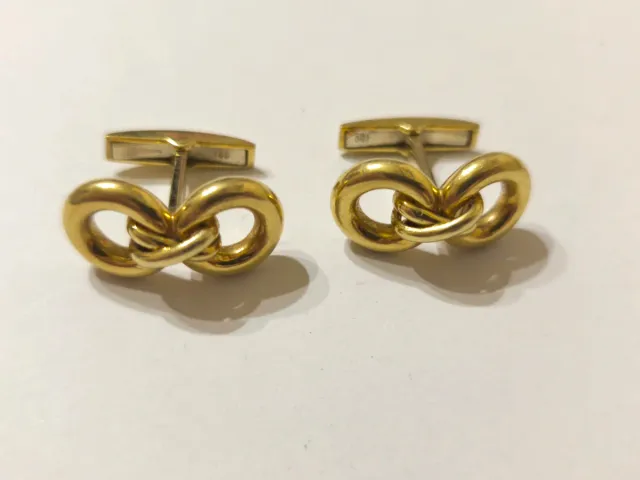 Gemelos Infinito Oro 18 kt impecables.