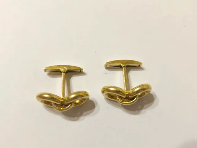 Gemelos Infinito Oro 18 kt impecables.