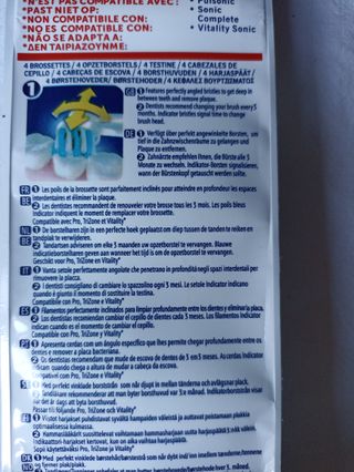 Oral-B CrossAction Testine Spazzolino Elettrico 4p