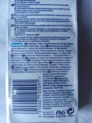 Oral-B CrossAction Testine Spazzolino Elettrico 4p
