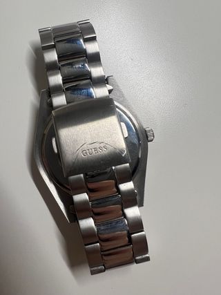 Reloj Guess Negro y Plateado Hombre