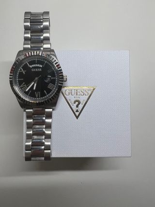 Reloj Guess Negro y Plateado Hombre