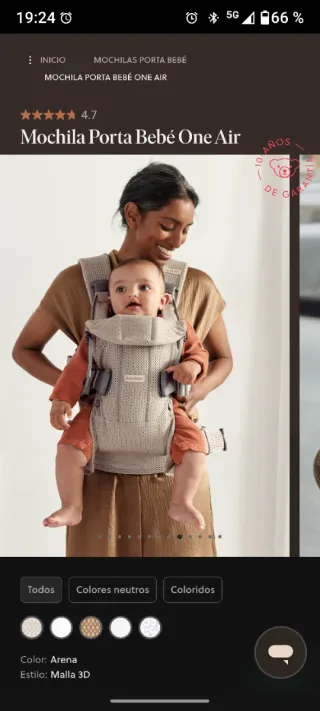 Mochila portabebés Babybjorn