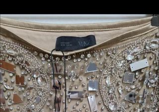 Falda midi Zara lentejuelas Talla L edi  limitada