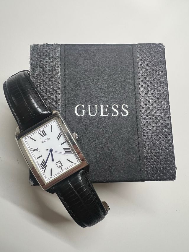 Reloj Guess Hombre Negro/Plata