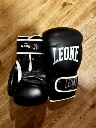Guantes Boxeo Leone 16-Oz Negros