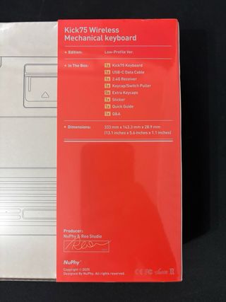 Teclado Gaming Nuphy Kick75 RGB