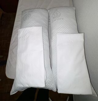 2 Almohadas 90cm + Fundas