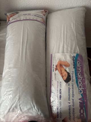 2 Almohadas 90cm + Fundas