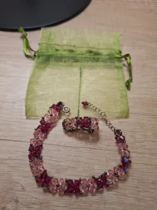 Conjunto Pulsera y Anillo Flores