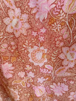 Blusa Mango Estampada Flores talla L