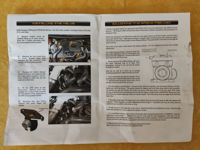 Valvola Blow Off GFB T9006 Respons Nissan