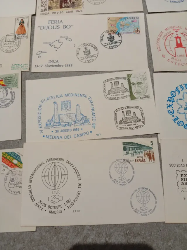 Lotto di 20 buste e cartoline filateliche