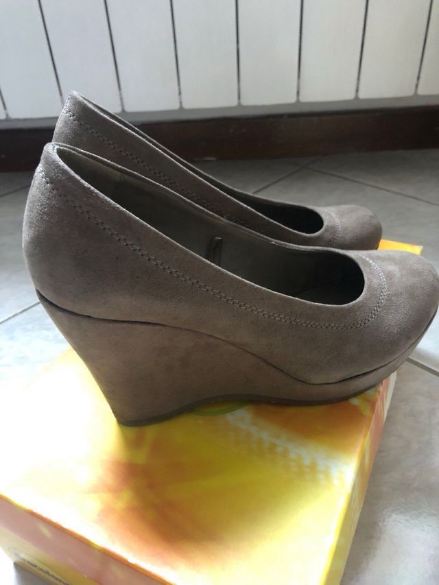 Scarpe Graceland scamosciate con zeppa