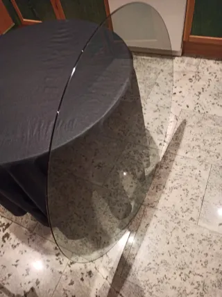 Cristal redondo para mesa