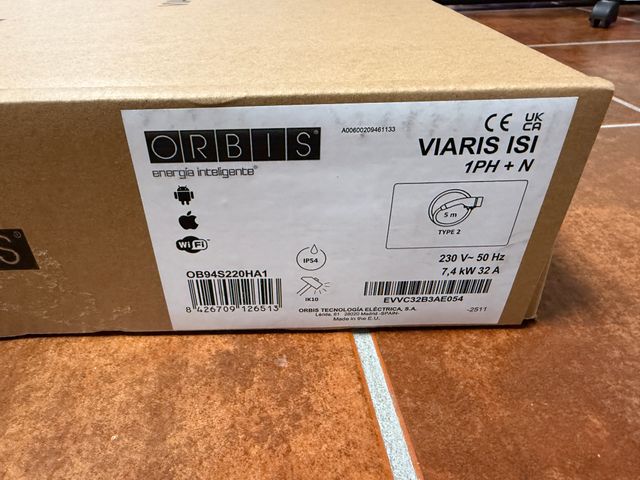 Cargador VIARIS UNI 7.4kW Tipo 2 + Wifi