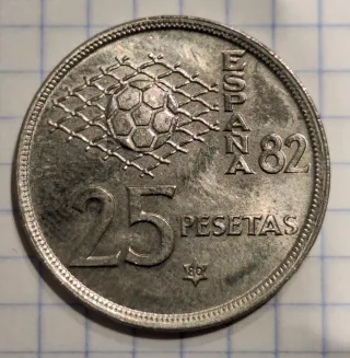 Monedas Mundial Fútbol España 82