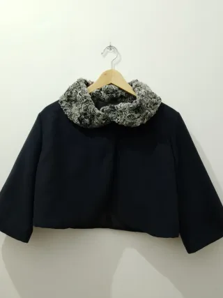 Giacca elegante donna con pelliccia