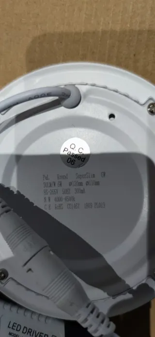 7 Focos LED Empotrable Redondo 6W