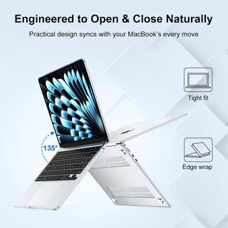 NPUOLS Funda para MacBook Air 13,6 Pulgadas M4 M3