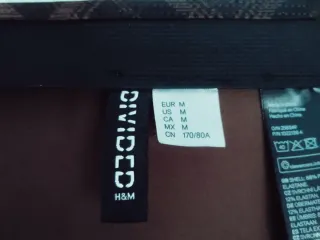 Falda H&M cuadros marrón y negro