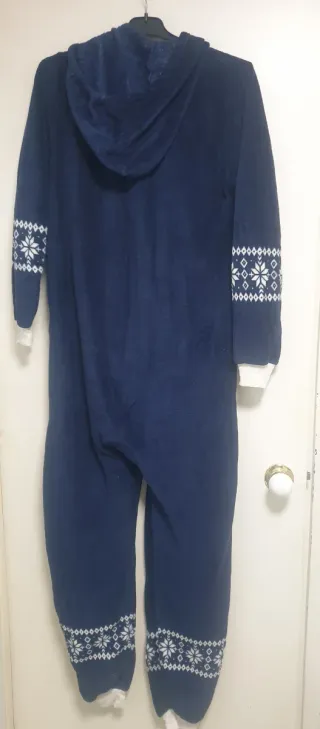 Pijama entero mujer Primark azul y blanco