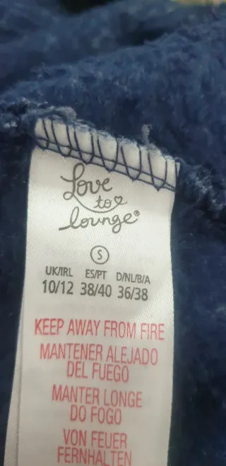 Pijama entero mujer Primark azul y blanco