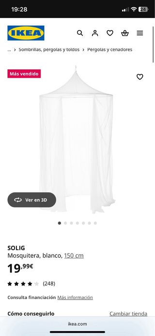 Mosquitera SOLIG IKEA sin estrenar