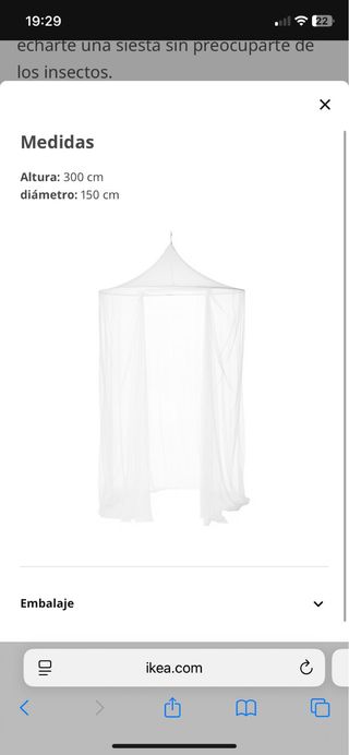 Mosquitera SOLIG IKEA sin estrenar