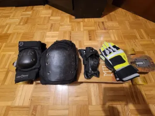 Longboard Miller, Protecciones, Guantes negociable