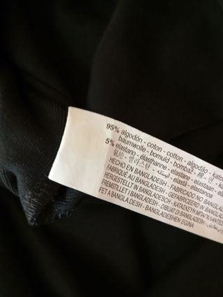 Falda de encaje negra talla L