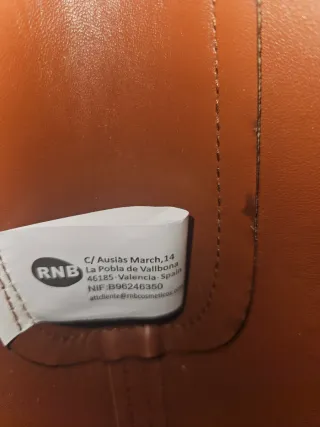 Bolso bombonera marrón y blanco