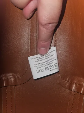 Bolso bombonera marrón y blanco