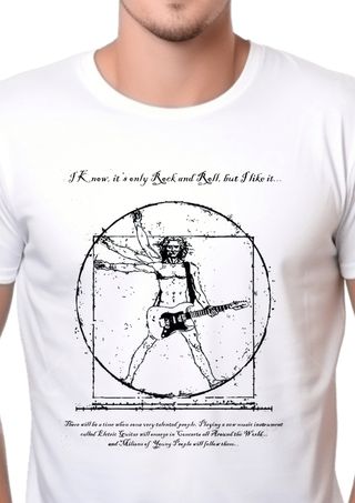 Camiseta Da Vinci Rock & Roll