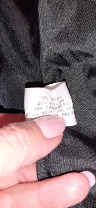 Elegante cappotto vintage lana cashmere