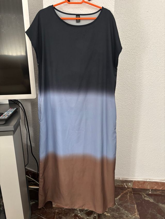 Vestido midi degradado