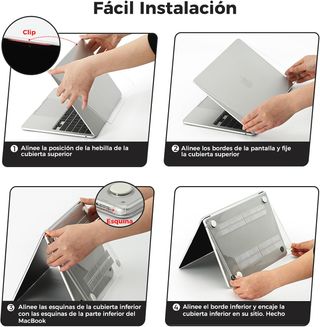EooCoo Funda Compatible con MacBook Air 13.6 Pulga