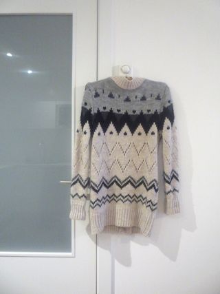 Jersey lana con estampado