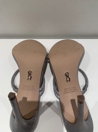 Sandalias Steve Madden Plateadas Pedrería