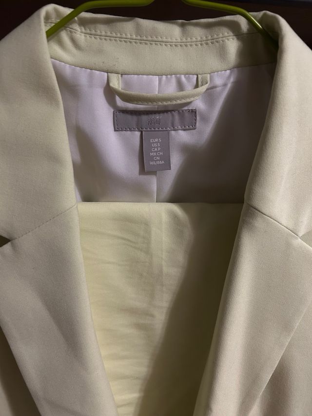 Traje 2 piezas verde menta blazer s pantalón 38