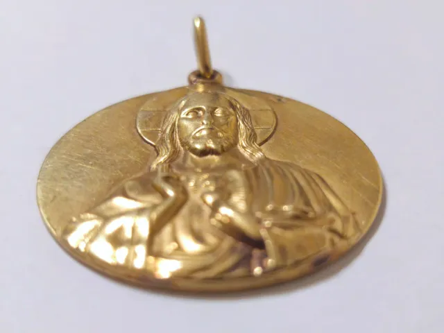 Colgante Oro 18kt Sagrado Corazón maciza