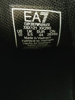 Zapatillas EA7 Emporio Armani Talla 44