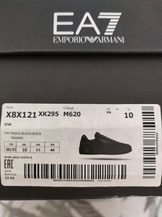 Zapatillas EA7 Emporio Armani Talla 44