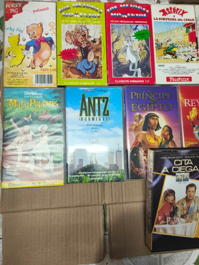 Lote 15 Películas VHS Animadas Familiares