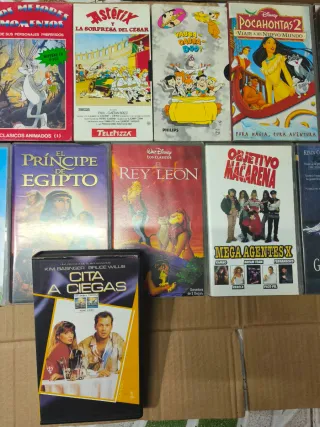 Lote 15 Películas VHS Animadas Familiares