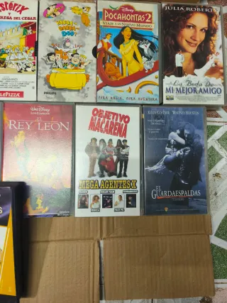 Lote 15 Películas VHS Animadas Familiares
